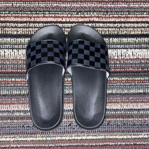 ❌SOLD ON MERCARI❌ men’s plaid pattern slides (new) SIZE EUR 45 (US 12)